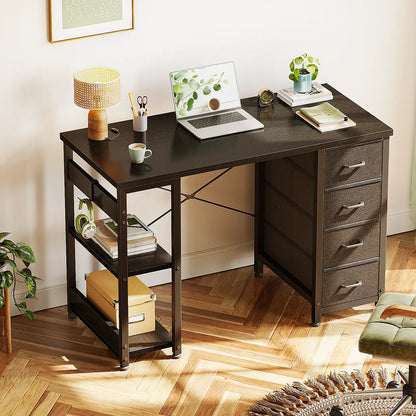 Coleshome 40”x16” Narrow Storage Desk with 4 Drawers